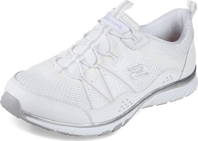 Skechers Women's, Gratis Sport Sneaker White Silver 10 M
