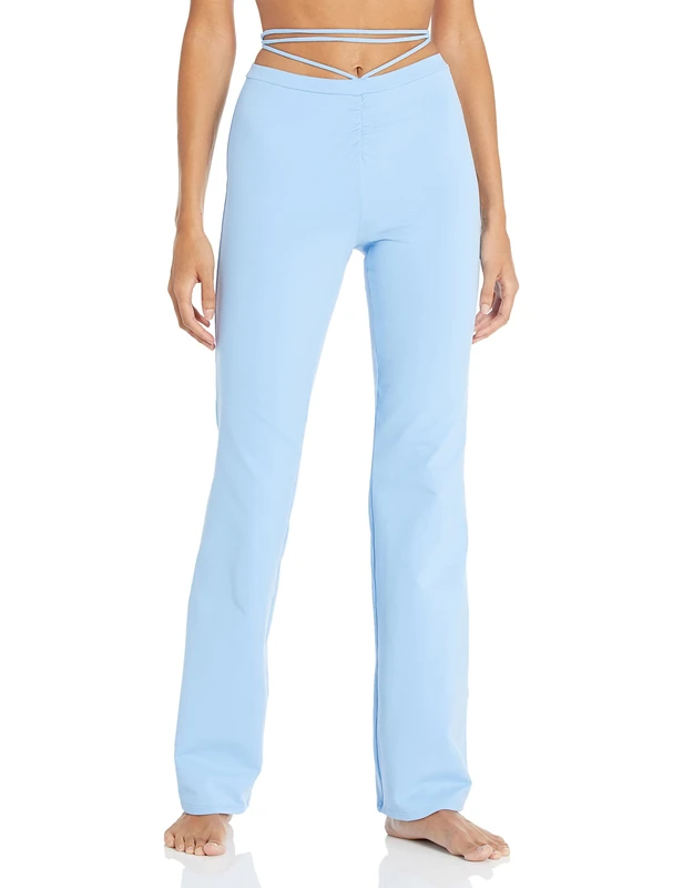 Alo Yoga Women's Ab High Waist Cinch Flare Legging, Tile Blue, XXS - Image 1