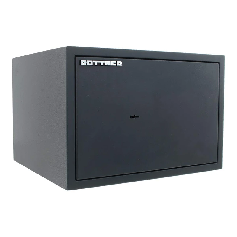 Rottner S2 Powersafe 300 Furniture Safe S-2 Certified Double Bit Lock Anthracite 445 x 300 mm Mounting Material Included Conditional Fire Protection 1 Shelf