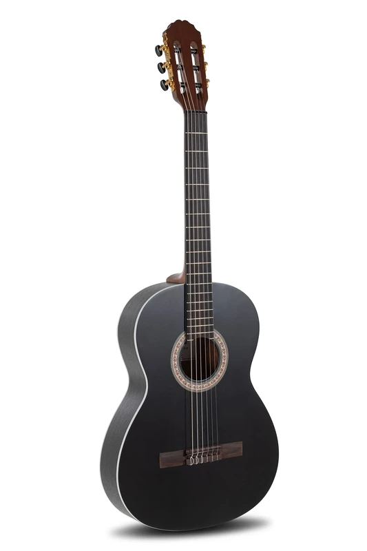 LUTHIER MANUEL RODRÍGUEZ Electro-Acoustic Concert Guitar - Caballero by MR - Principio 4/4 Electro-Acoustic Slim Body - Solid Spruce Top - black - CA-PM BE Spruce