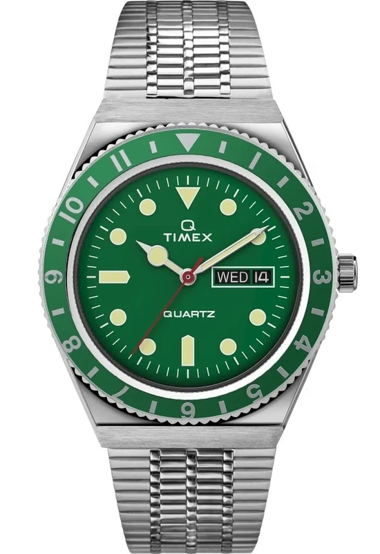 Timex Men's Analogue Quartz Watch with a Stainless Steel Strap Q Reissue