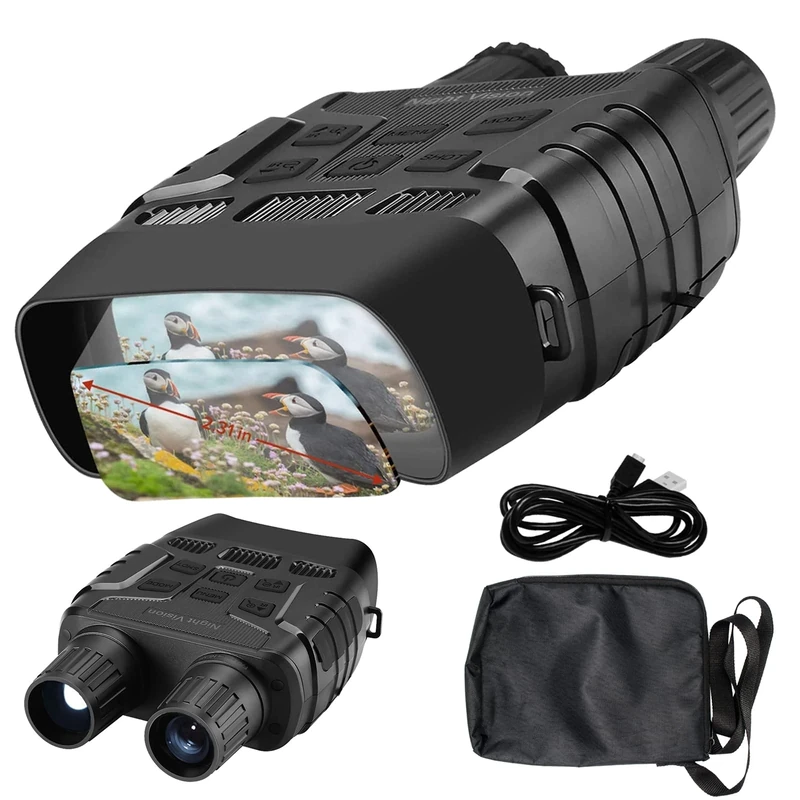 Night Vision Goggles Digital Infrared Binoculars 2.31 Inch Screen 4x Zoom 960P HD videos Clear Observation for Hunting Surveillance