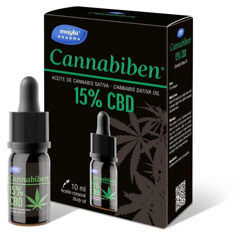 MAYLA CANNABIBEN Body Oil 15% CBD 10ml.