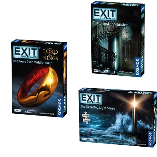 Thames & Kosmos | EXIT BUNDLE | EXIT: Shaddow Over Middle Earth | The Sinister Mansion | The Deserted Lighthouse |