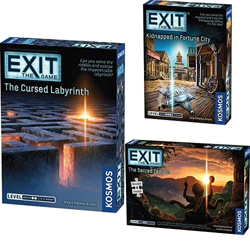 Thames & Kosmos | EXIT BUNDLE | EXIT: The Cursed Labyrinth | Kidnapped in Fortune City | The Sacred Temple |