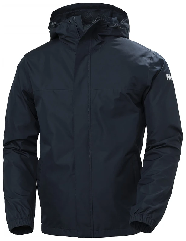 Helly Hansen Men's Rain Jacket, Navy, L UK