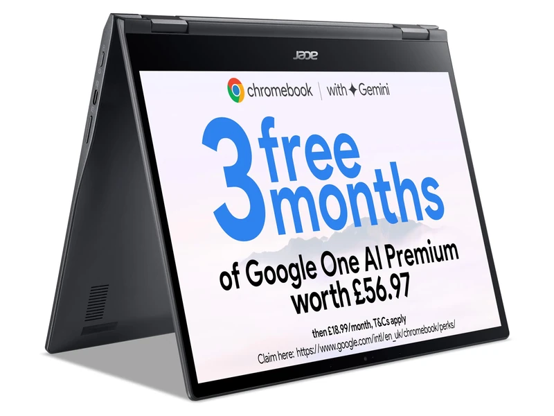 acer Chromebook Spin 513 CP513-2H - (MediaTek 1380, 8GB, 128GB eMMC, 13.5 inch QHD 3:2 Touchscreen Display, Google Chrome OS, Iron)