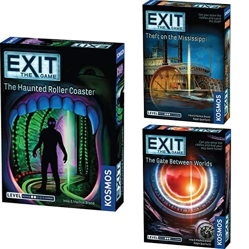 Thames & Kosmos | EXIT BUNDLE | EXIT: The Haunted Roller Coaster | The Theft on the Mississippi | The Gate Between Worlds |