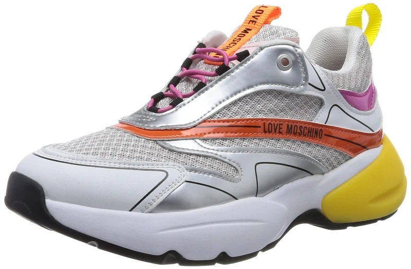 Love Moschino Women's JA15025G1GIQ6 W.Sneakers, Multicoloured, 2 UK