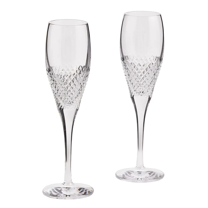 Vera Wang Diamond Mosaic Flute Pair