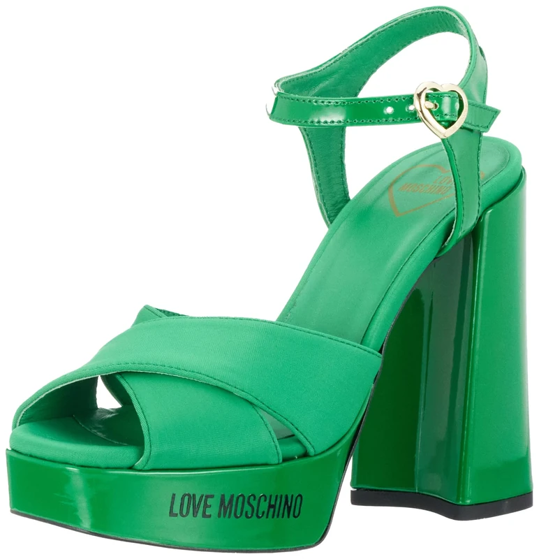 Love Moschino Women's JA1605CG1GIM1 Sandal, Green, 7 UK