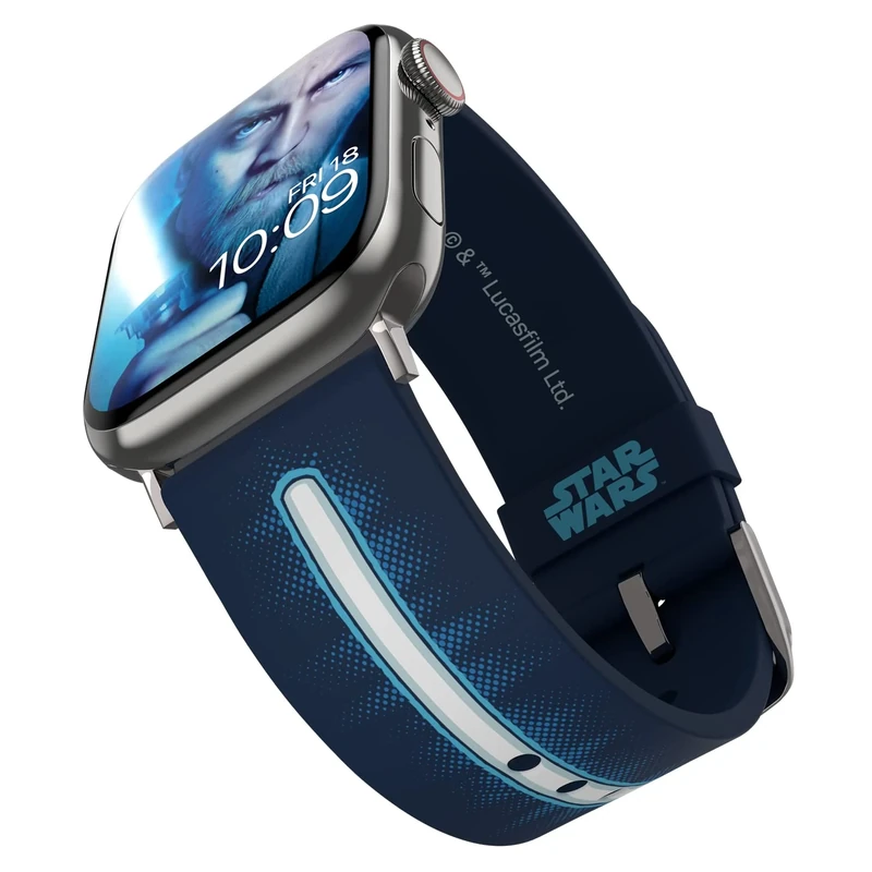 Star Wars: Obi-Wan Kenobi Lightsaber Smartwatch Band - Officially Licensed, Compatible with Every Size & Series of Apple Watch (watch not included) - Image 1