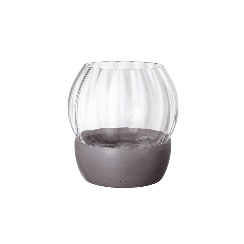 Villeroy & Boch - Rose Garden Home hurricane lamp, 155 mm, crystal glass/concrete