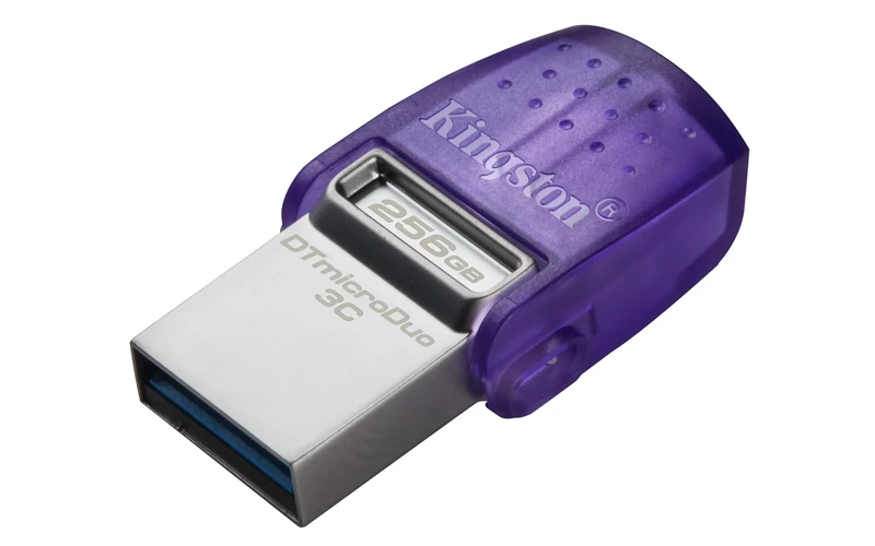 Kingston DataTraveler microDuo 3C USB Flash Drive 256GB USB Gen 3 Type-C and Type-A - DTDUO3CG3/256GB