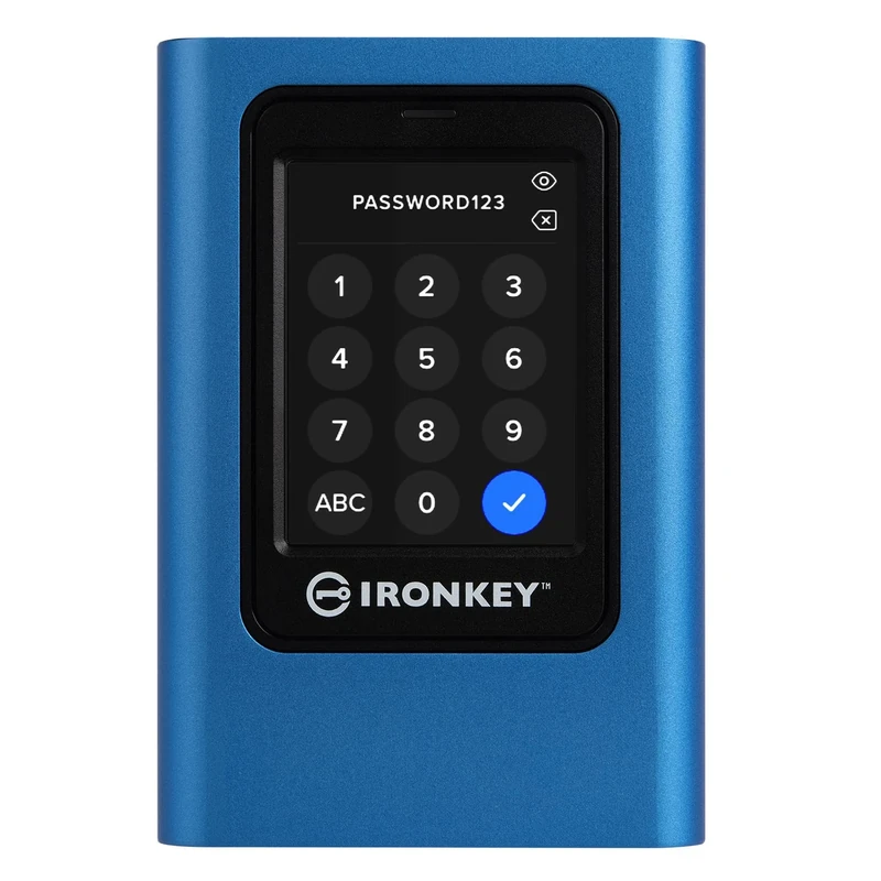 Kingston IronKey Vault Privacy 80 - External SSD - FIPS 197 Certified & XTS-AES 256-bit Encrypted-Up to 250MB/s read, 250MB/s write - IKVP80ES/1920G