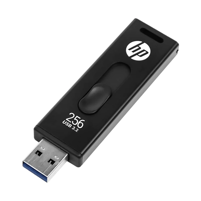 HP x911w USB SSD 3.2 Flash Drive 256GB, 410MB/s Read Speed, 300MB/s Write Speed, Push and Pull design