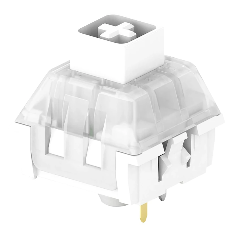 Kailh Box White 3-Pin Plate Mounted RGB/SMD Waterproof MX Lever Switch for Mechanical Gaming Keyboard (72pcs)