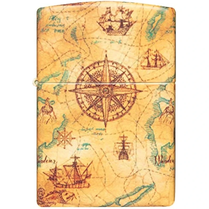 Zippo Windproof Lighter - Nautical Model - 540 Colour, Multicolour - Refillable - Reusable - Windproof Design - Gift Box - Made in USA