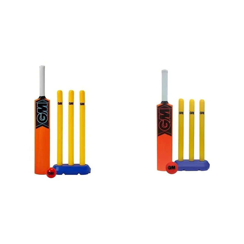 Gunn & Moore GM Unisex Child Striker Cricket Set - Orange, One Size and Children's Opener Cricket Set, Multi-coloured, 4-8 Years UK