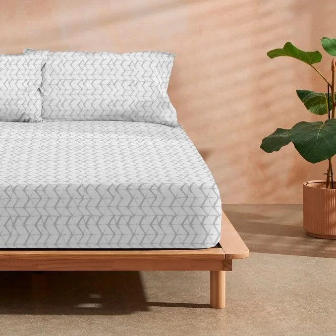 Belum | Atlanta Fitted Sheet 100% Cotton for Beds 150/160 cm Fitted Sheet 175 Thread