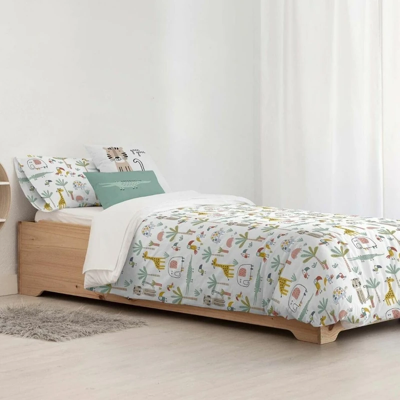 Kids&Cotton Jeddah Duvet Cover Small Mint White 180 x 240 cm