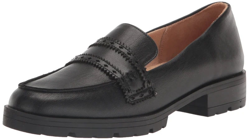 LifeStride Women's London Loafer, Black, 7 UK