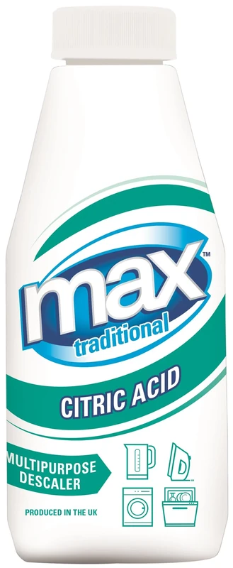 Max Traditional Citric Acid, 450g - Powerful Descaler & Limescale Remover for Descaling Baths, Kettles, Dishwashers, Washing Machines