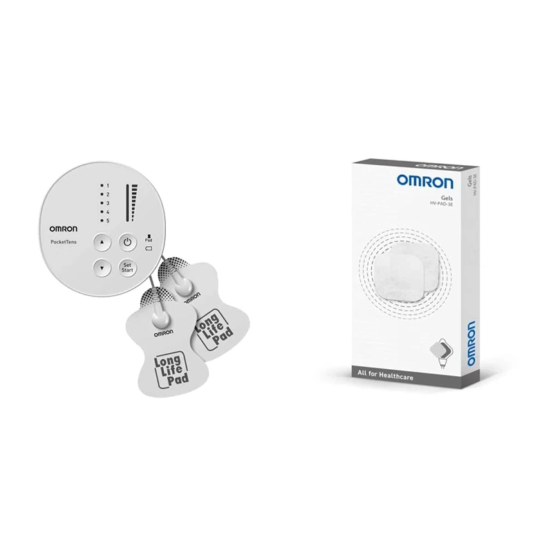OMRON Gels HV-PAD-3E for OMRON HeatTens & PocketTens Powerful and Portable TENS Machine That Fits in Your Hand