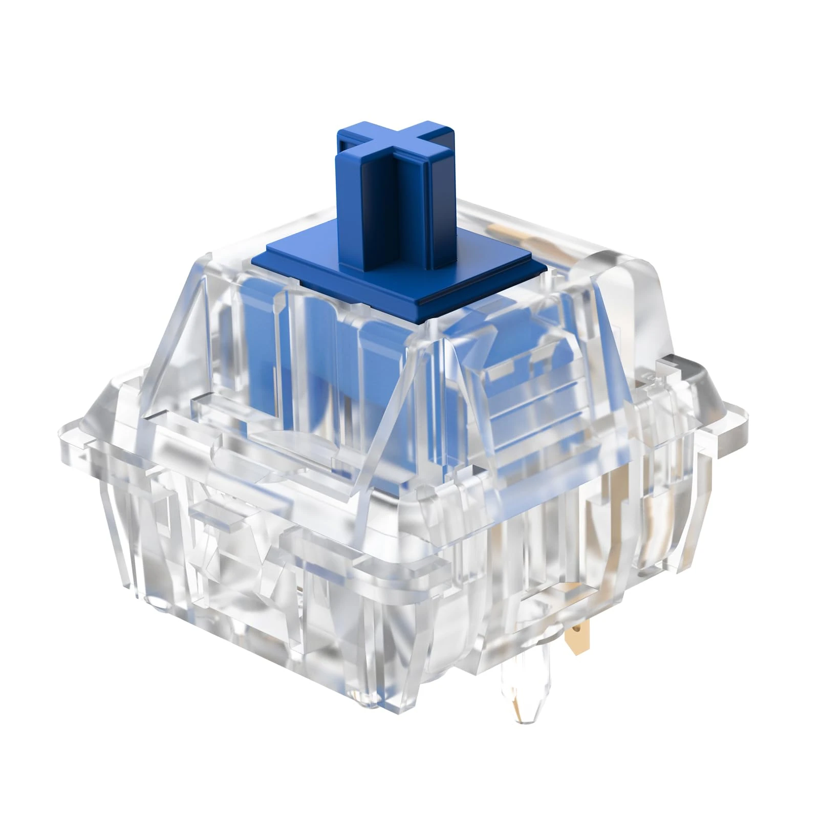 DUROCK Silent Linear Switches, Classic Blue Stem 5 Pins Silent Linear Switch, Pre-lubed MX Silent Keyboard Switches Dolphin 62g, 90pcs