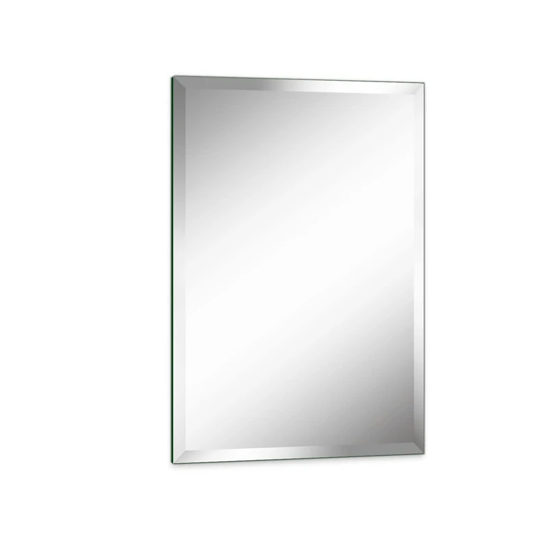 Umzodo 16" x 24" Frameless Rectangle Wall Mirror with 1 inch Beveled Edge for Bathroom Vanity