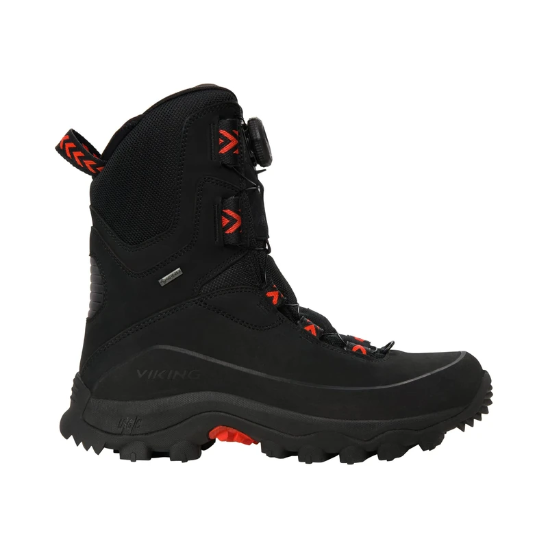 viking Villrein High GTX BOA Ultimative Grip Dank UGC®, Black/Red, 36