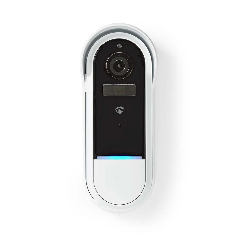 Nedis Smartlife WiFi Video Doorbell Intercom, Full HD 1080p, IP54 Water Resistant with PIR Motion Sensor, Night Vision and 2-Way Audio