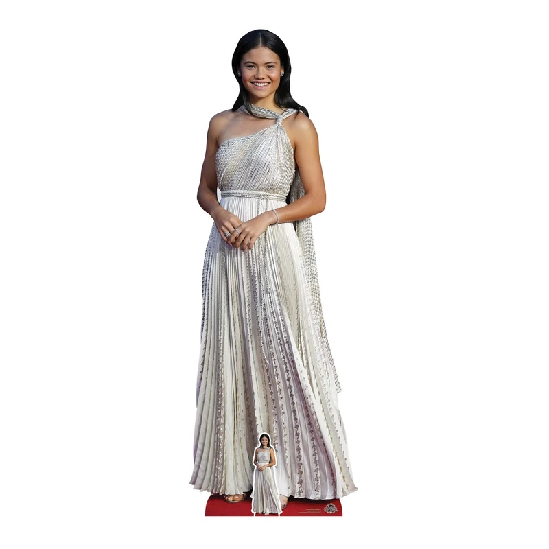 STAR CUTOUTS Star Cutouts CS969 Emma Raducanu Tennis Player Lifesize Cardboard Cutout With Free Mini Standee