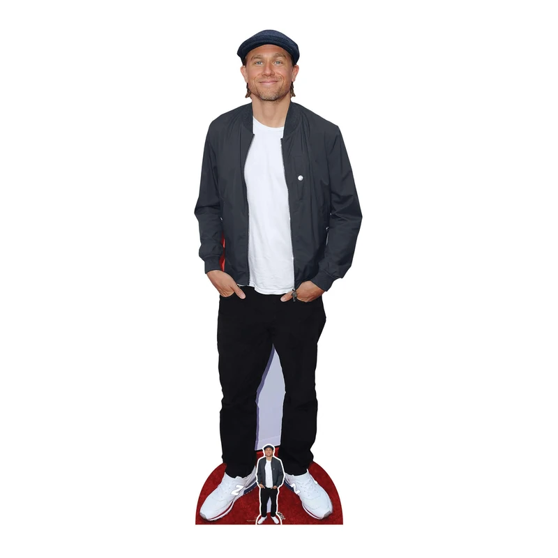 STAR CUTOUTS CS975 Charlie Hunnam Lifesize Cardboard Cutout With Free Mini Standee