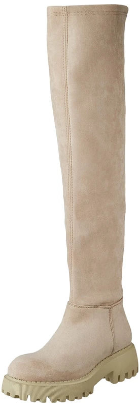 FELMINI FALLING IN LOVE Women's Lycia Over-The-Knee Boot, Beige, 3.5 UK