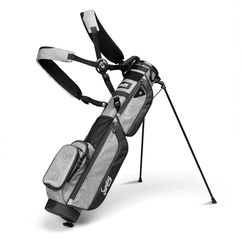 Sunday Golf Loma XL Bag - Lightweight Golf Bag with Strap and Stand – Easy to Carry Pitch n Putt Golf Bag – Par 3 and Executive Courses, 3.4 pounds (Heather Gray)