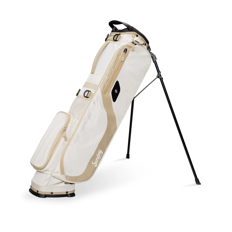 Sunday Golf El Camino Bag - Lightweight Bag with Strap and Stand – Easy to Carry Pitch n Putt Golf Bag – Par 3 and Standard Courses, 3.9 pounds (Toasted Almond)