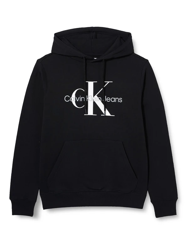 Calvin Klein Jeans Men's Core Monologo Hoodie J30j320934 Hoodies, Black (Ck Black), XL - Image 1