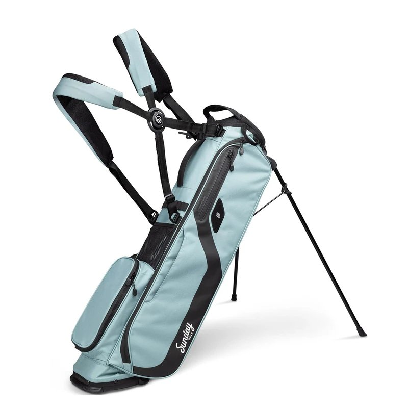 Sunday Golf El Camino Golf Bag by - Lightweight Stand Bag with Double Strap – Easy to Carry – Fits a Full Set of Clubs. Perfect for Walkers, Golf Carts (Seafoam)