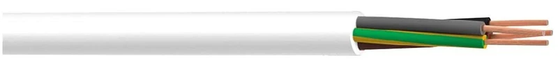 PRO ELEC PELB0501 4 Core 4094Y Flexible Cable, White, 1.50mm, 50m