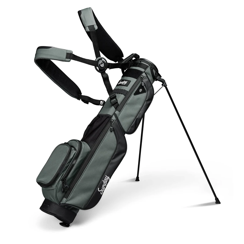 Sunday Golf Loma XL Bag - Golf Bag with Strap and Stand – Easy to Carry Pitch n Putt Golf Bag – Par 3 and Executive Courses 3.4 pounds (Midnight Green)