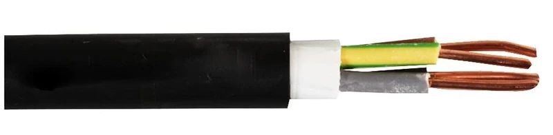 PRO ELEC PELB0479 4-Core NYY-J Power Cable, Black, 1.50mm, 50m