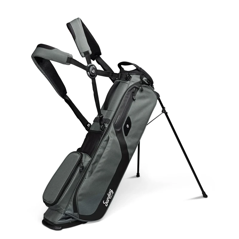 Sunday Golf El Camino Golf Bag by - Lightweight Stand Bag with Double Strap – Easy to Carry – Fits a Full Set of Clubs. Perfect for Walkers, Golf Carts (Midnight Green)