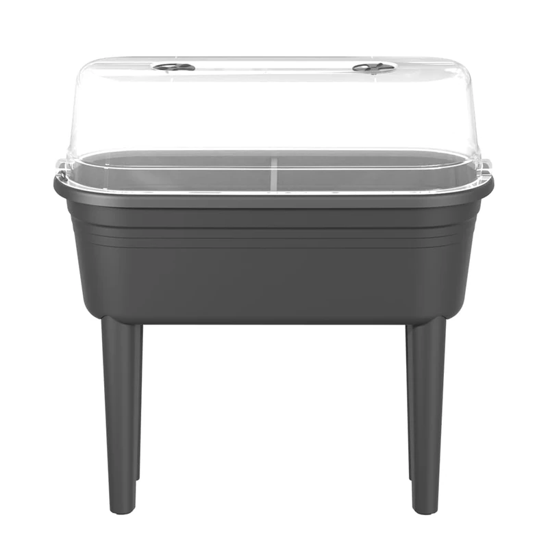 FLORUS Grow Table Set - Raised Garden Bed with Lid - Grey