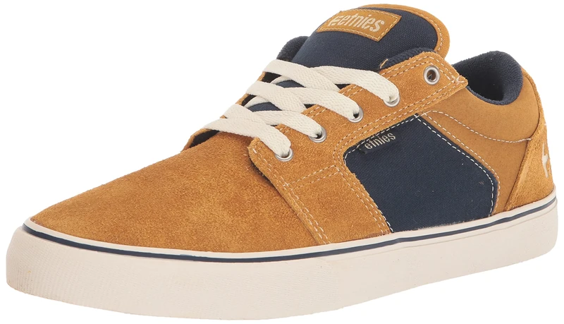 Etnies Men's Barge LS Skate Shoe, TAN/Blue, 6 UK