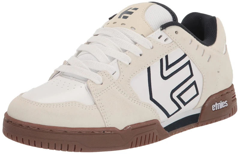 Etnies Faze Men's Skate Shoe, White/Navy/Gum - Sustainable, Comfortable, and Durable Sneakers