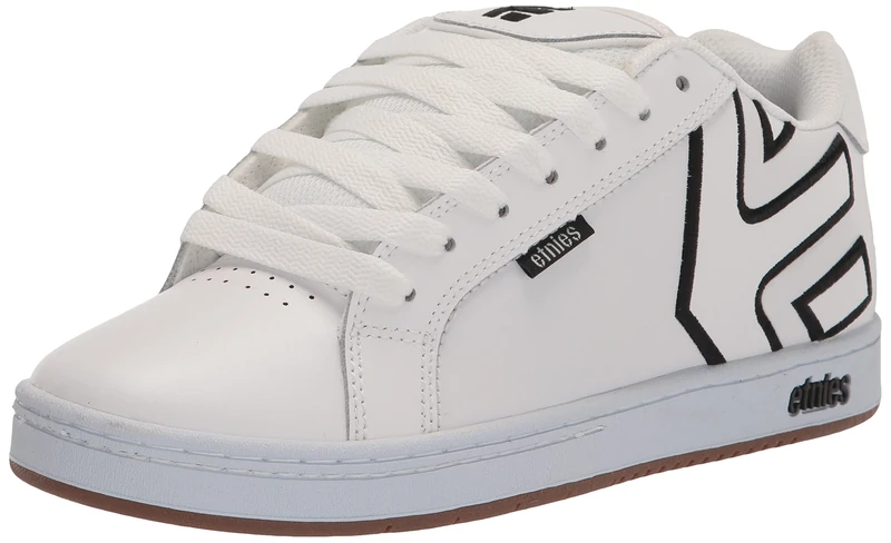 Etnies Fader Men's Skate Shoe, White/Black/Gum - Sustainable, Comfortable, and Durable Sneakers