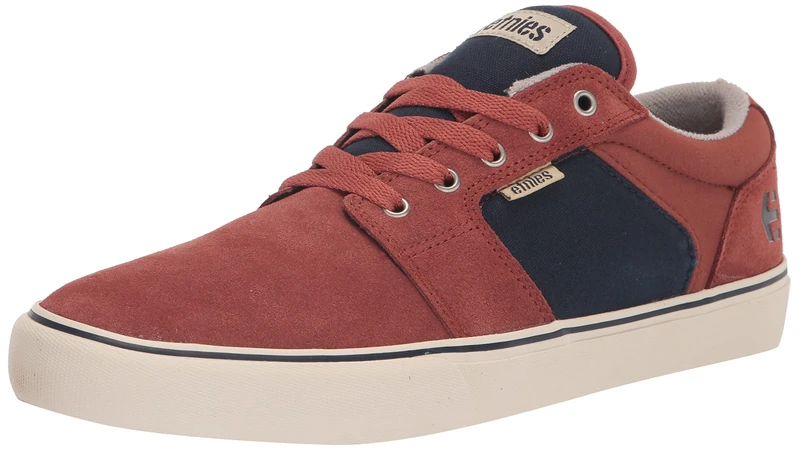 Etnies Men's Barge LS Skate Shoe, Orange/Navy, 6.5 UK