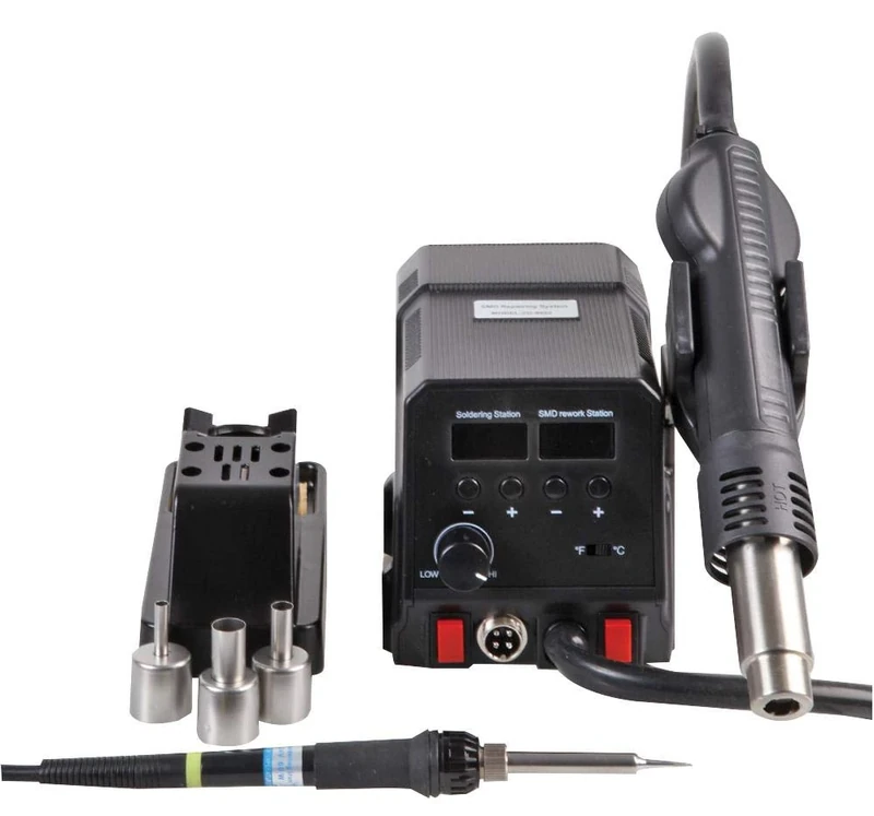 DURATOOL D03323 2-in-1 Hot Air Rework Station