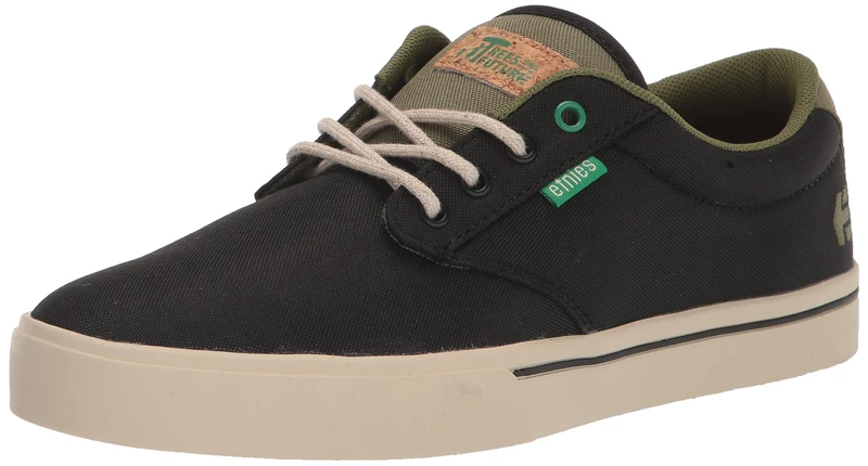 Etnies Men's Jameson 2 Eco X TFTF Skate Shoe, Black/Olive, 6.5 UK